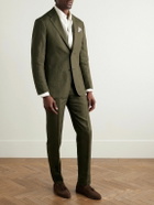 Richard James - Chapman Unstructured Slim-Fit Linen Suit Jacket - Green