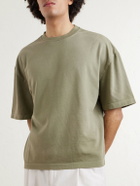 The Elder Statesman - Playa Cotton and Cashmere-Blend T-Shirt - Green