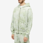 thisisneverthat Men's Dyed Zip Through Hoody in Light Sage