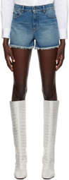 AMI Alexandre Mattiussi Blue Five Pockets Shorts