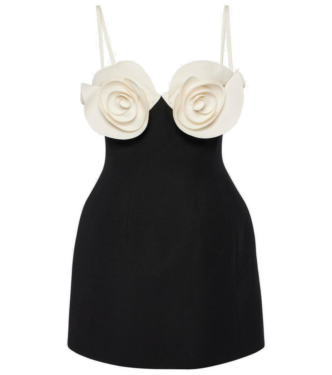 Valentino★素敵!Cream with Floral Applique Mini Dress Valentino Floral Laser-Cut Mini Dress in Ivory - Meghan