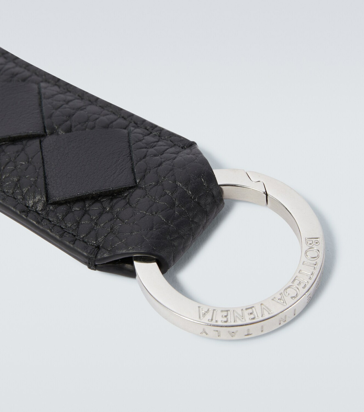 Bottega Veneta Intrecciato leather keychain