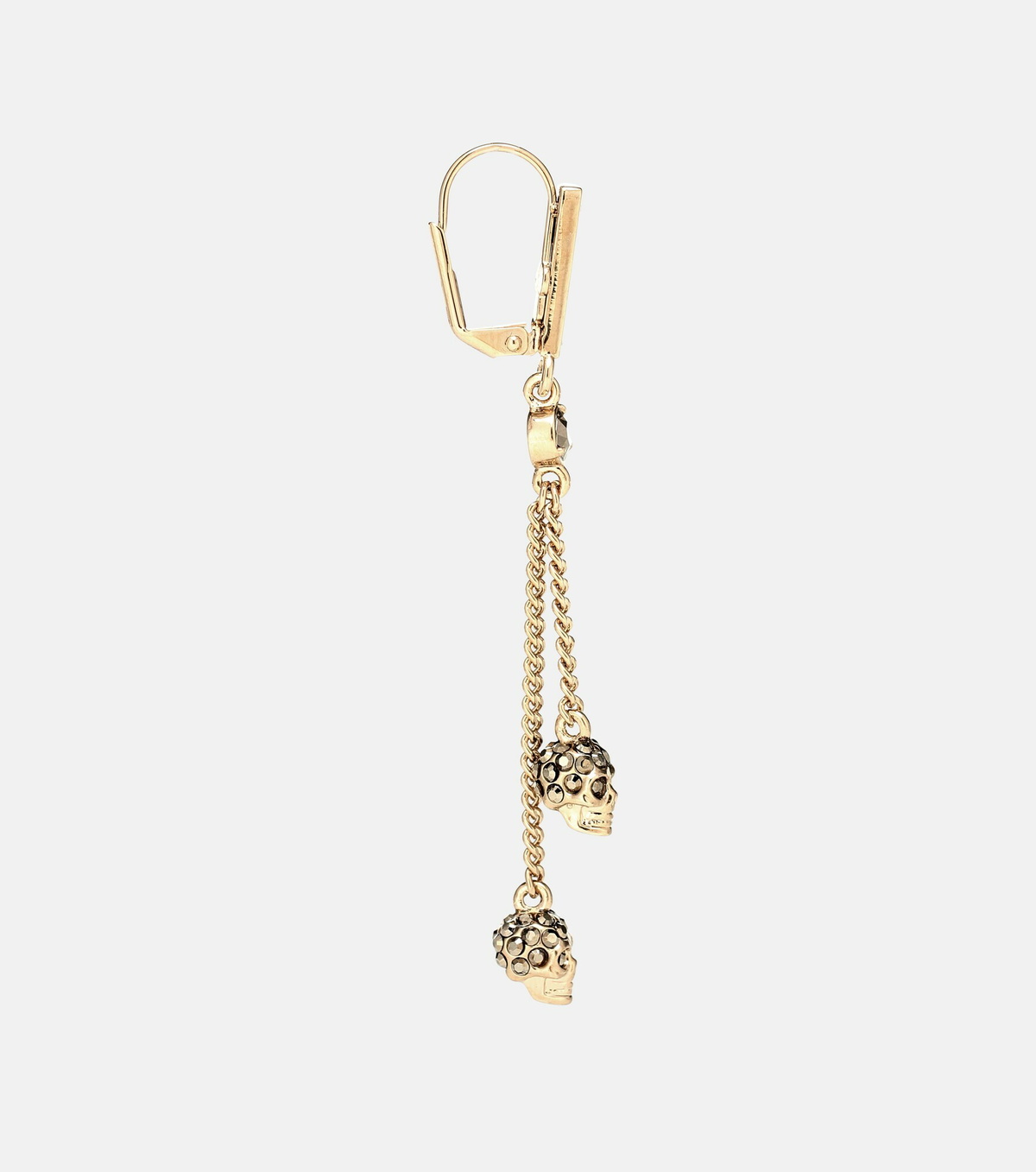 Boucles D'oreilles Alexander McQueen En émail Et Pierre - Or, Style Huggie Et Cuff