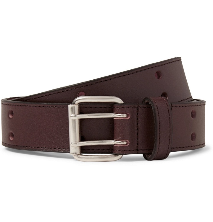 Photo: A.P.C. - 3cm Dark-Brown Leather Belt - Brown