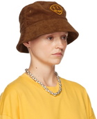 drew house SSENSE Exclusive Brown Painted Mascot Bucket Hat