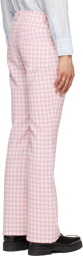 Ernest W. Baker Pink Check Trousers