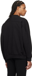 ATTACHMENT Black Paneled Sweatshirt