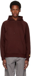 Carhartt Work In Progress Burgundy Chase Hoodie