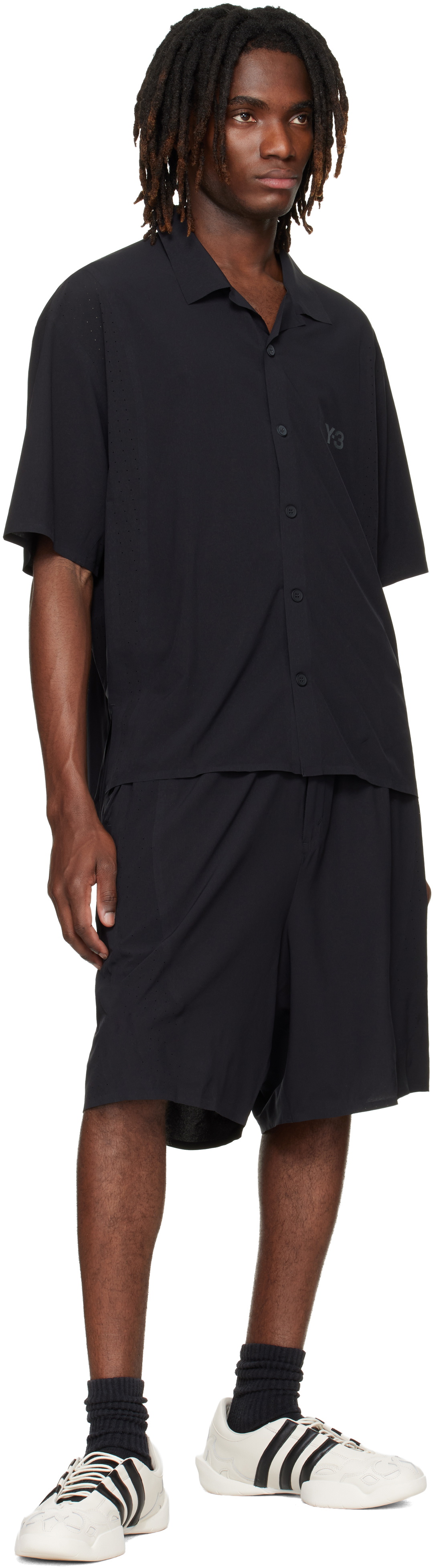 Y-3 Black Ultralight Woven Shirt