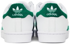 adidas Originals Off-White & Green Superstar Sneakers