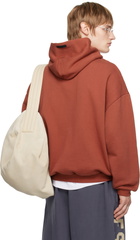 Fear of God ESSENTIALS Red Fleece Hoodie