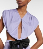Loewe - Cutout crêpe jersey gown