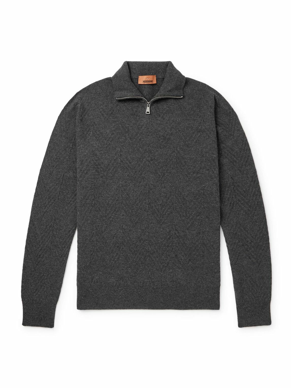 Missoni - Cashmere Half-Zip Sweater - Gray