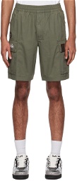 AAPE by A Bathing Ape Khaki Garment-Dyed Cargo Shorts