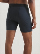 James Perse - Luxe Lotus Cotton-Jersey Boxer Shorts - Blue