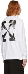 Off-White White Caravaggio Arrow Long Sleeve T-Shirt