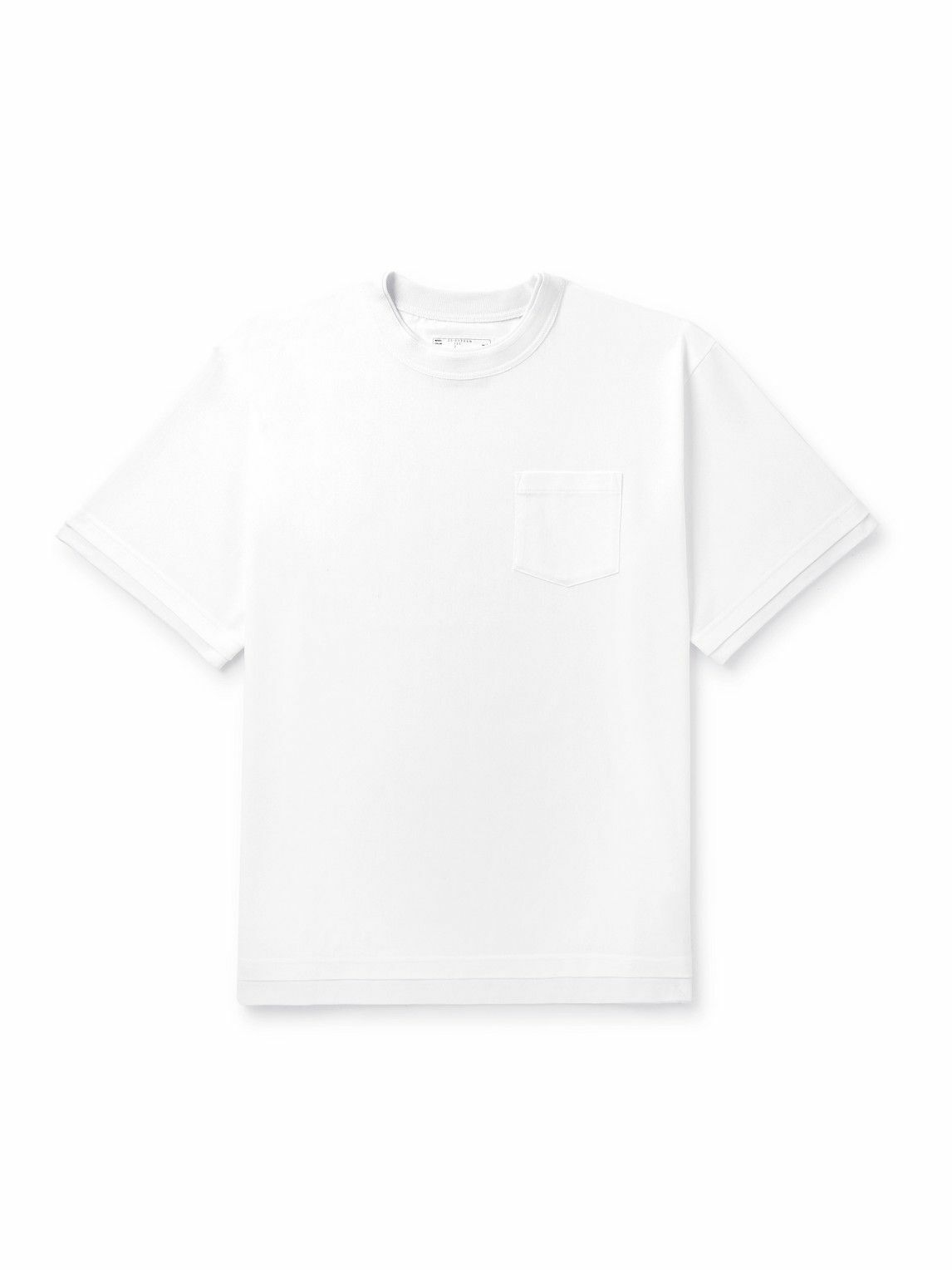 【関税込み】sacai ホワイト Cotton Jersey Tシャツ Sacai Cotton Jersey T-shirt | White | FARFETCH