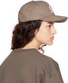 Dime Taupe Cursive D Cap
