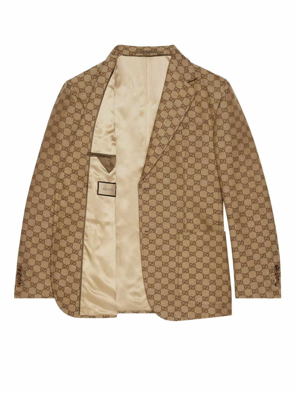 GUCCI - Gg Supreme Single-breasted Blazer Jacket Gucci
