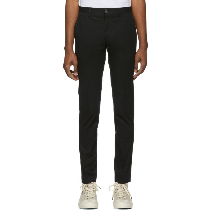 Photo: PS by Paul Smith Black Slim Chino Trousers