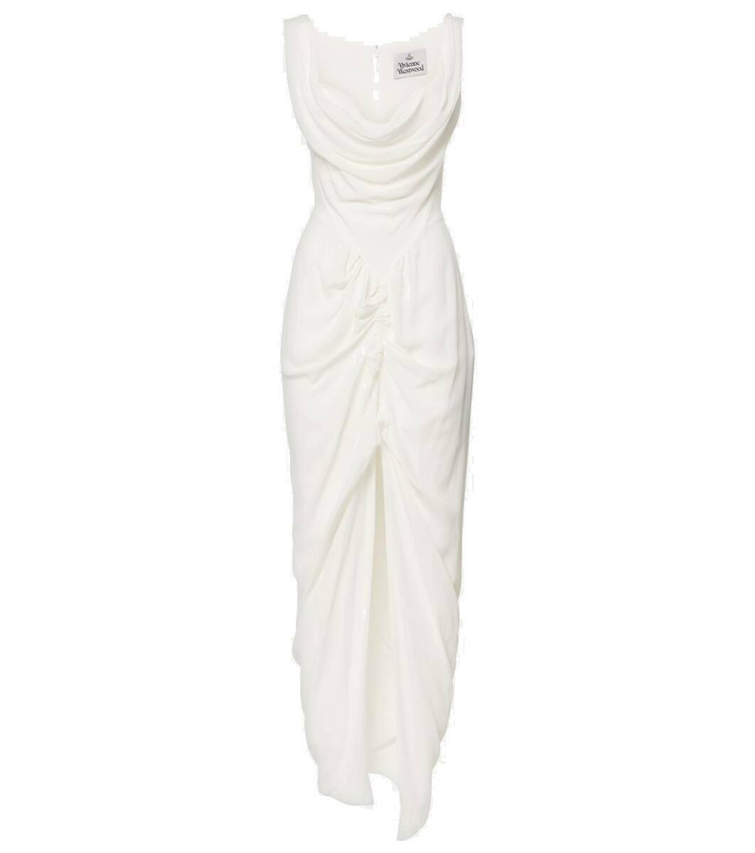 Vivienne Westwood Panther gathered asymmetric maxi dress