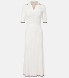 Brunello Cucinelli Ribbed-knit cotton midi dress