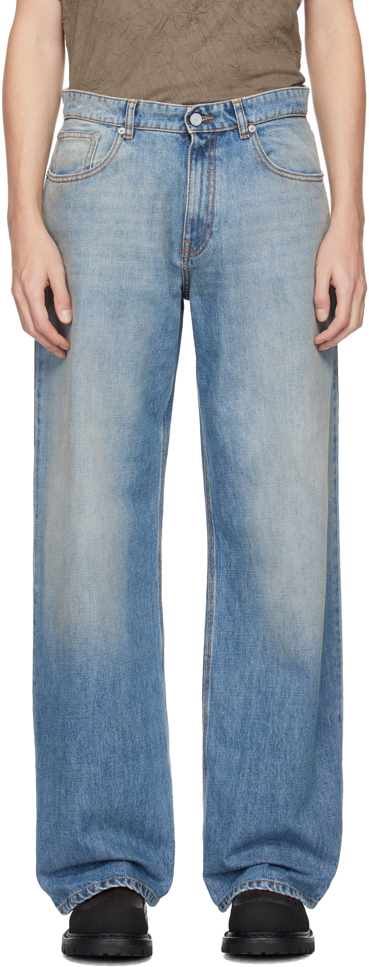 ERL Blue Breakwater Wash Jeans ERL