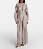 Missoni Striped lamé wrap cardigan