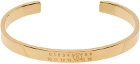 MM6 Maison Margiela Gold Logo Bracelet