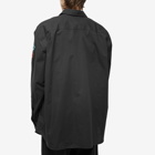 Fred Perry x Raf Simons Patched Oversized Shirt in Black