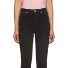 Amo Black Chloe Crop Piping Jeans