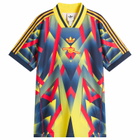 Adidas Arsenal FC. Lifestyler Jersey Top in Yellow/Pure Ruby/Night Indigo