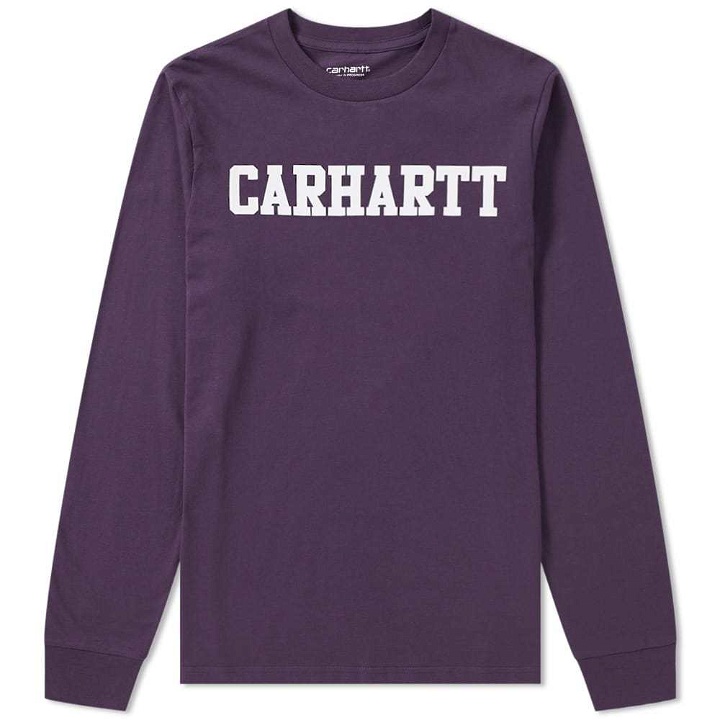 Photo: Carhartt Long Sleeve College Tee Purple
