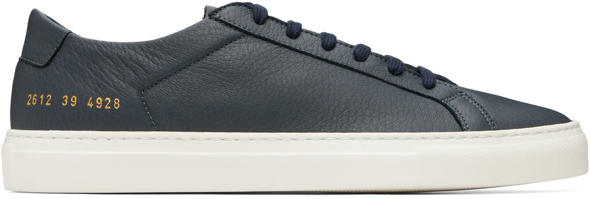 Common Projects Black Four Hole Sneakers Common Projects