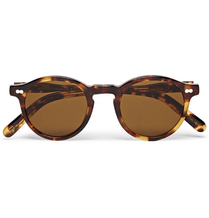 Photo: Moscot - Miltzen Round-Frame Tortoiseshell Acetate Sunglasses - Men - Tortoiseshell