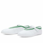Adidas Women's Stan Smith Lo Ballet Sneaker in Ftwr White/Ftwr White/Green