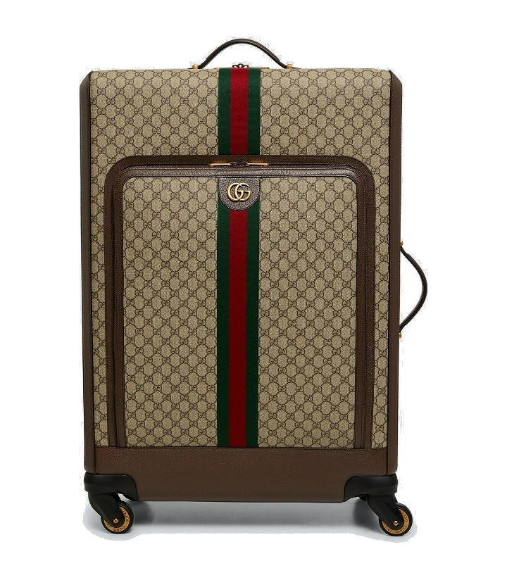 Photo: Gucci Ophidia Maxi GG canvas suitcase
