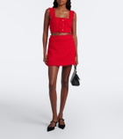 Dolce&Gabbana Cotton-blend bouclé crop top