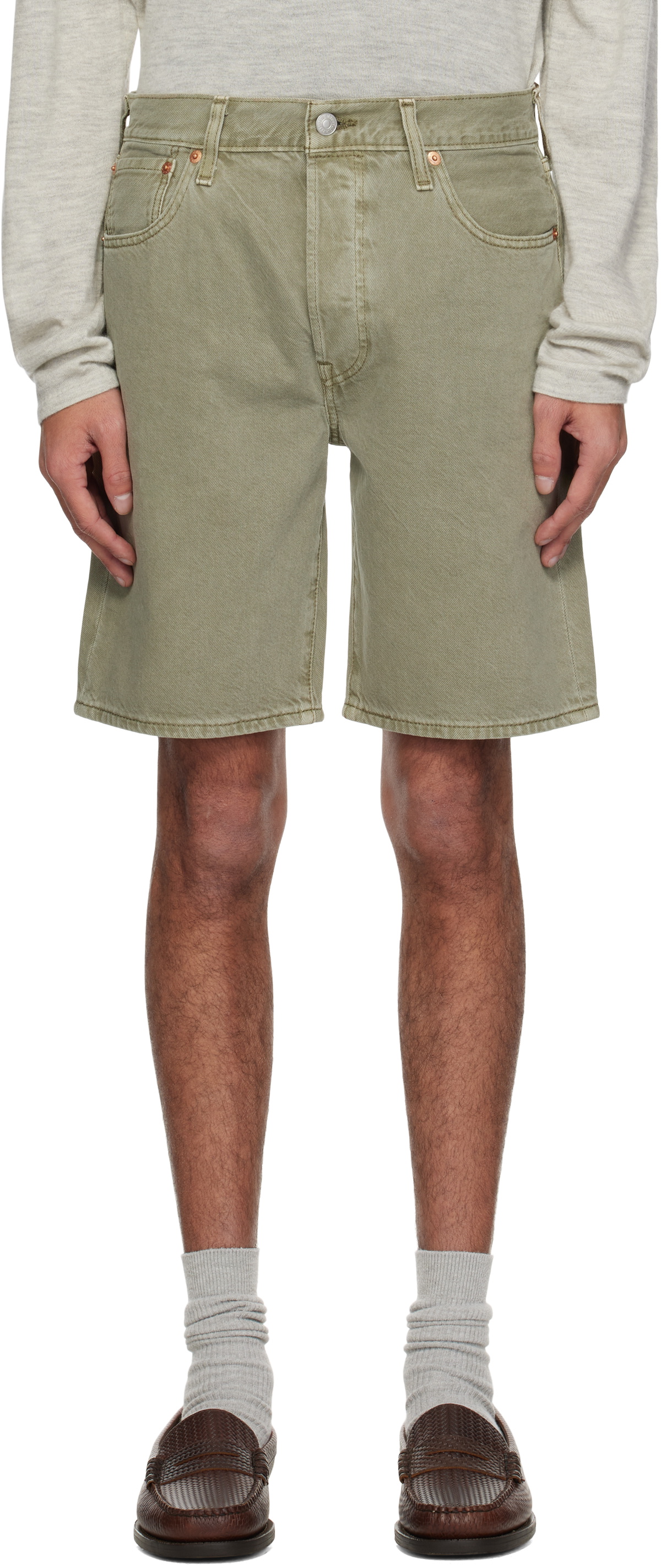 Levi's Green 501 Original Denim Shorts