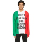 Moschino Multicolor Italian Slogan Hoodie