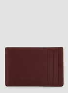 Intreccio Cardholder in Burgundy