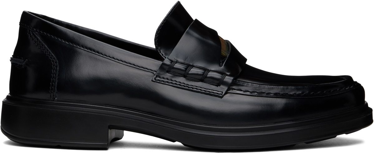 LGN Louis Gabriel Nouchi Black ECCO.Kollektive Edition Laceration Penny Loafers