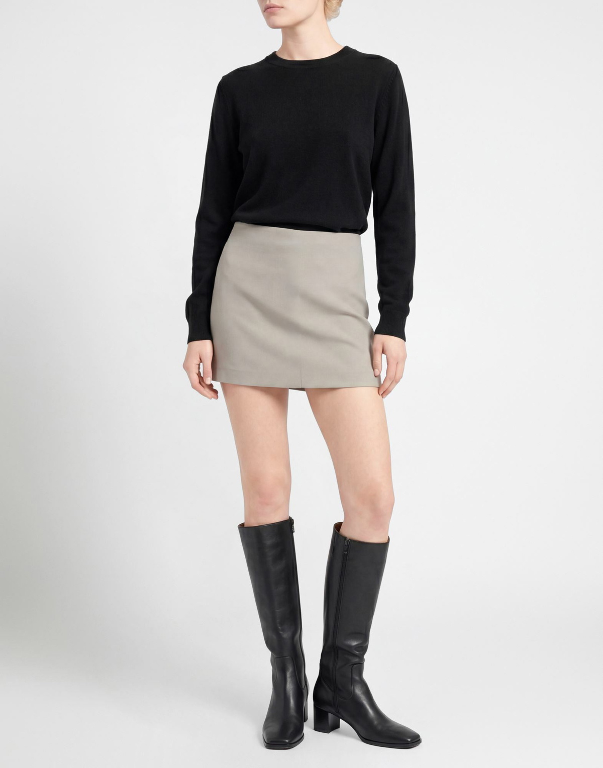 Wardrobe. nyc Womens Mini skirt Light in Grey