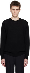 AURALEE Black Crewneck Sweater