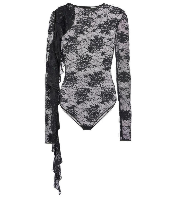 Photo: Oséree Draped lace bodysuit