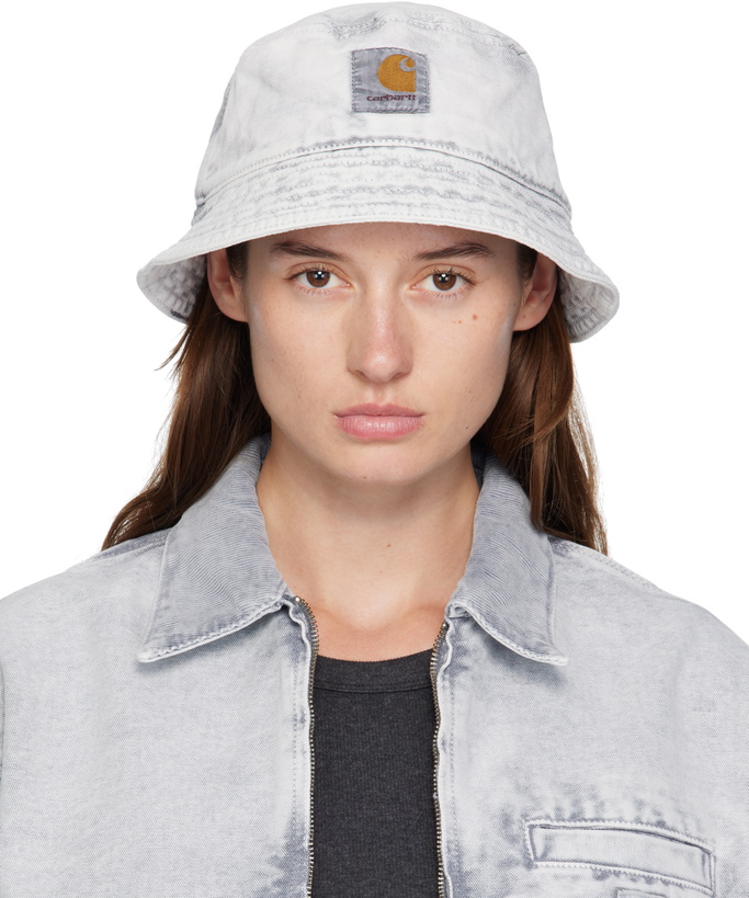 Photo: Carhartt Work In Progress Gray Bane Bucket Hat