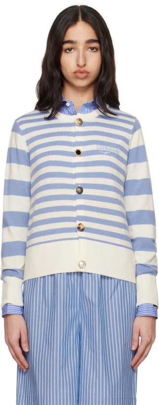 Photo: Charles Jeffrey LOVERBOY Blue & White Button Down Cardigan