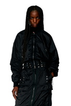 Diesel Bomber jacket in light nylon - Jackets Womens in Black
