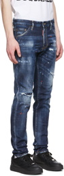 Dsquared2 Blue Distressed Jeans