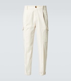 Brunello Cucinelli Mid-rise cotton-blend cargo pants